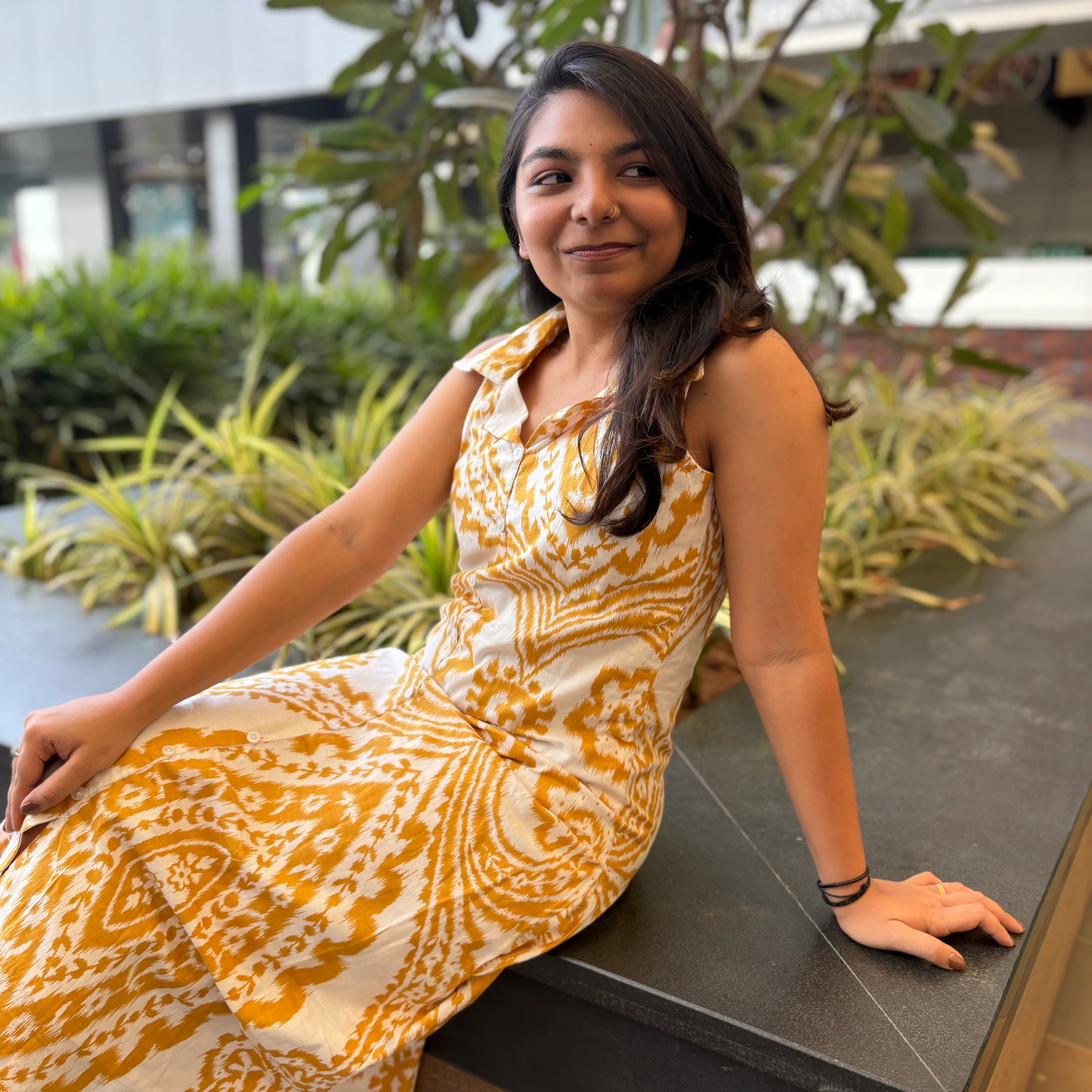 Mustard A line maxi 3